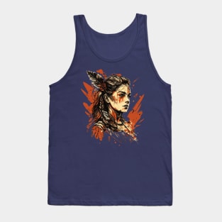 Native Indian Warrior Tank Top